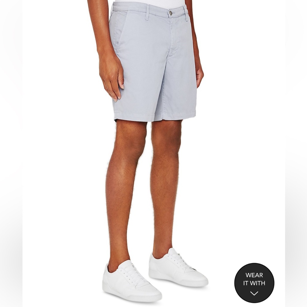 Men’s AG Wanderer Stretch Cotton Shorts in light gray